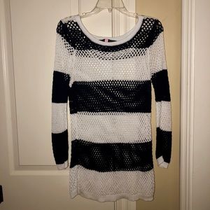 Navy and white Sweater